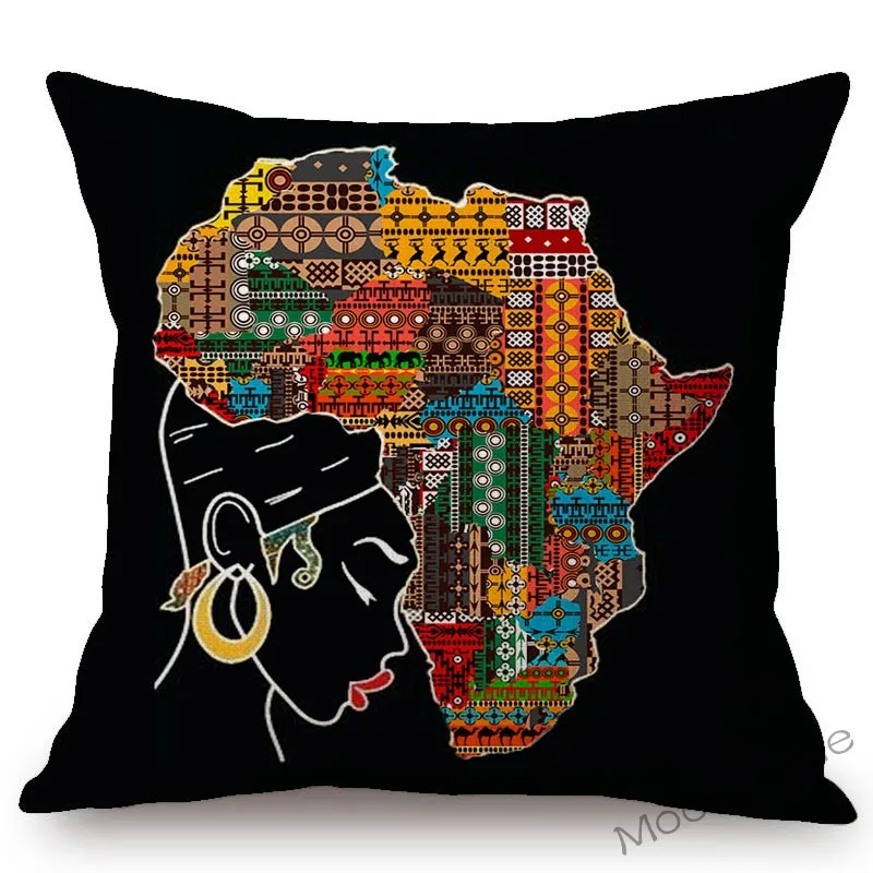 Северная Африка Карта африканское племя дизайн дома декоративная подушка для