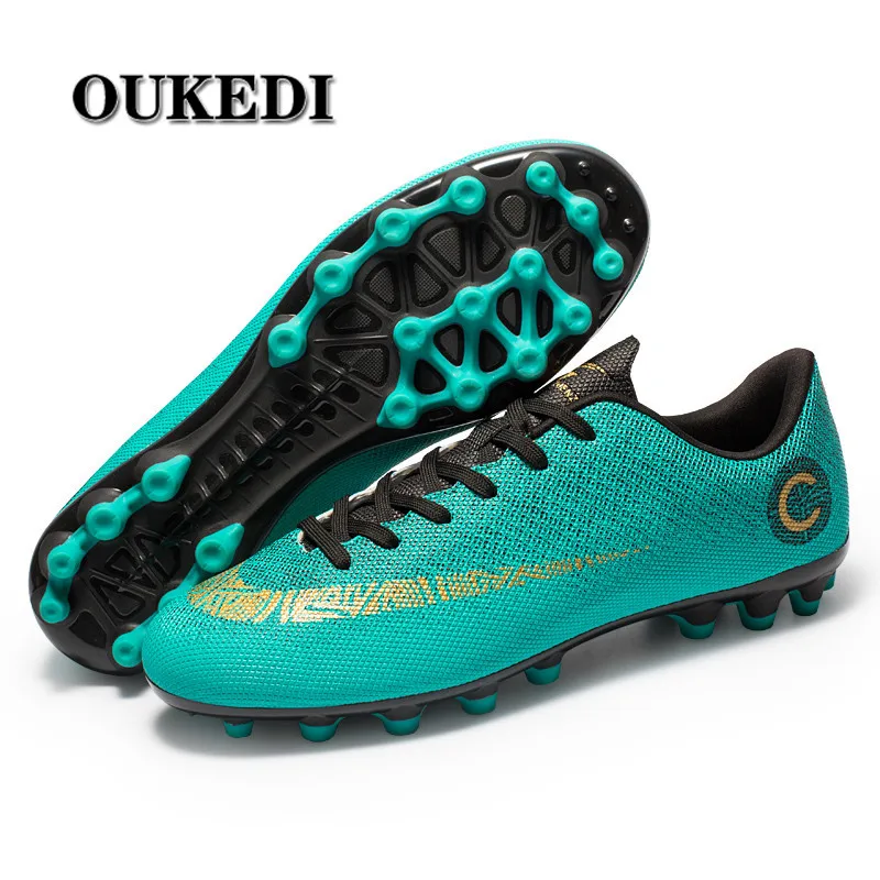 OUKEDI профессиональные футбольные бутсы недорогой футбольный обувь дети мужчины