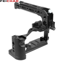 m6 mark2 camera cage rig cold shoe mount comfortable grip w top handle grip for canon eos m6 mark ii video film vlog stabilizer
