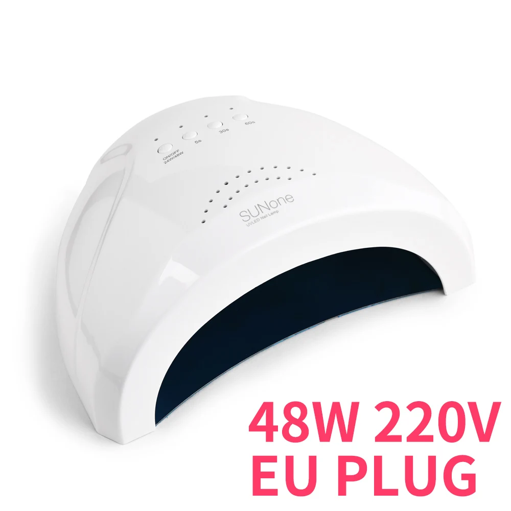 White EU PLUG 220V УФ-лампа KADS 48 Вт, Сушилка для ногтей, 30 светодиодов, УФ-лампа для ногтей, Гель-лак для ногтей, 5S/30 s/60 s, таймер, автоматический датчик, лампа для лечения маникюра - Цвет: White EU PLUG 220V