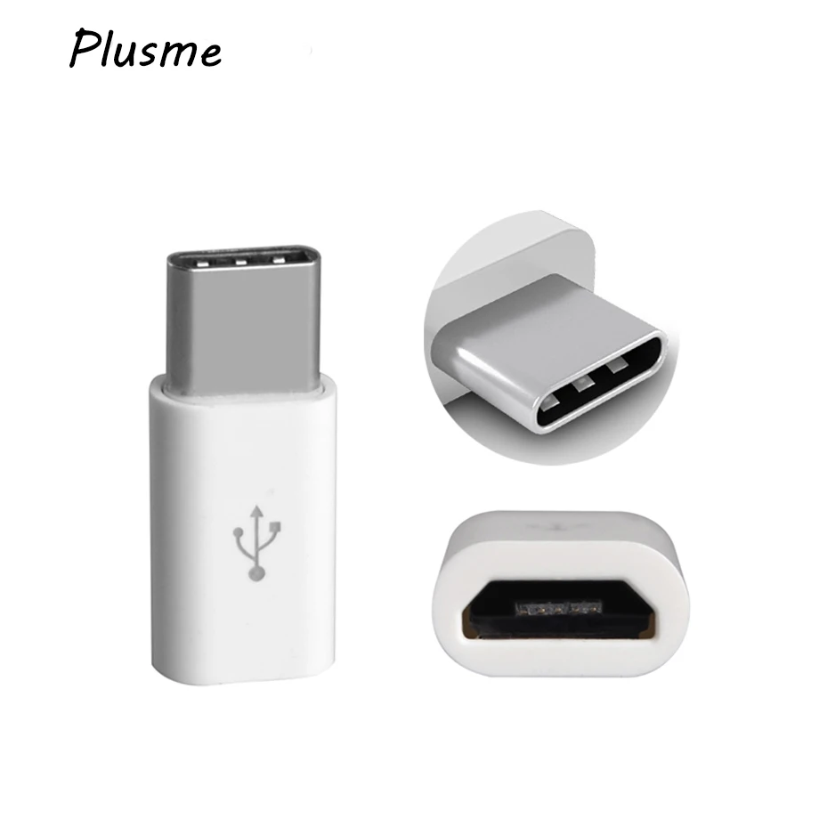 Адаптер Type C 3 1-Micro USB из алюминиевого сплава для синхронизации данных и зарядки