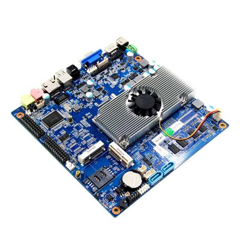 Дешевые мини Материнские платы itx Intel Baytrail N2800 процессор NM10 Express чипсет на 2G ddr3 4 * COM