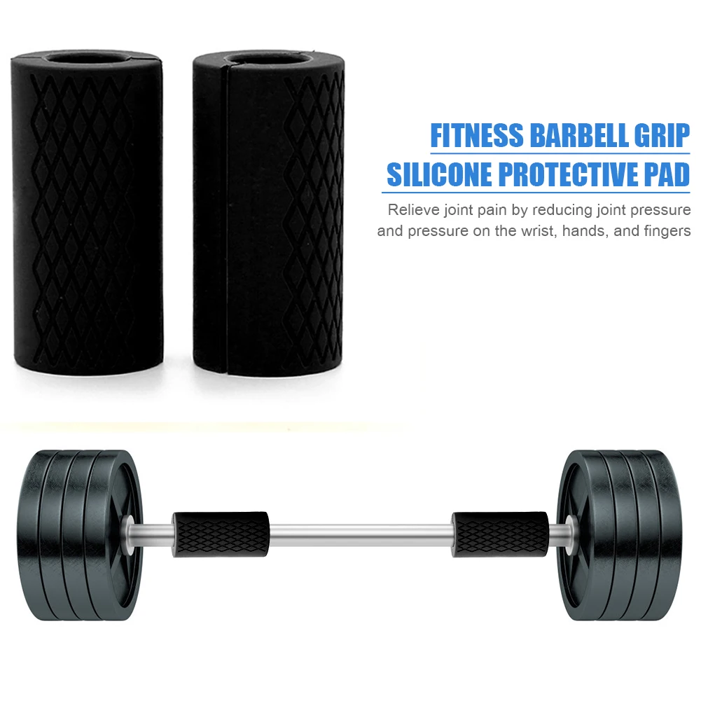

pcs Dumbbell Barbell Grips, Thick Handles, Pull Up Weights, Support Silicone Anti-Skid Protection Pads, Suitable For Fitness