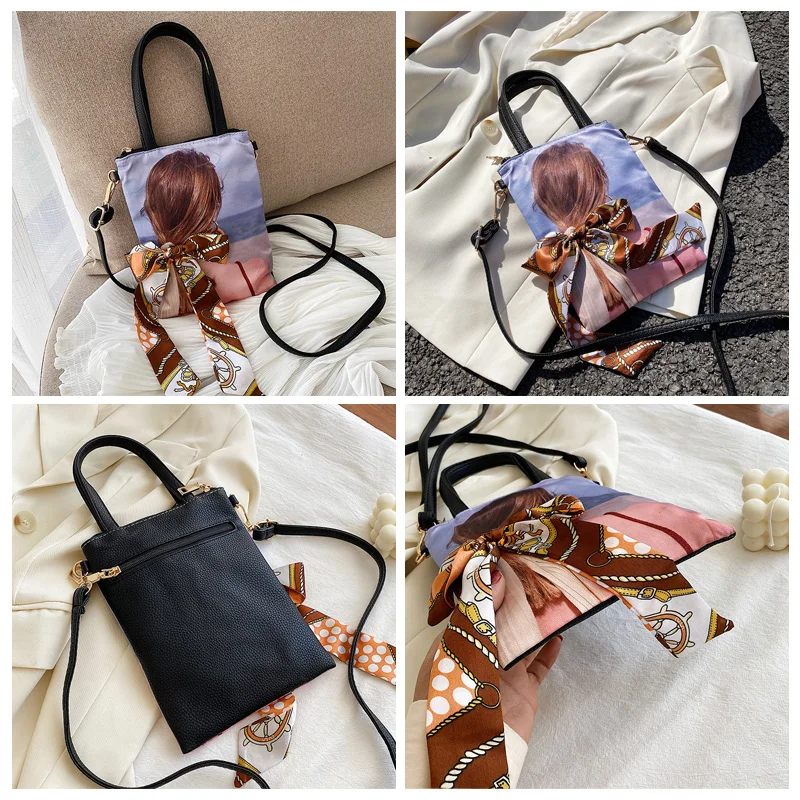 

Women's Messenger Bags Luxury printing Crossbody Bag 2021 Summer Phone bag Girls Shoulder Bag Small Women Bags Design