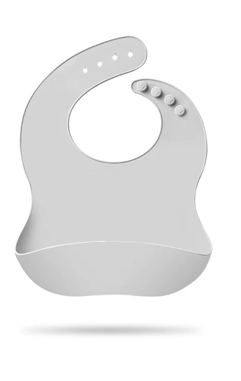 Детские однотонные силиконовые нагрудники для кормления маленьких девочек и