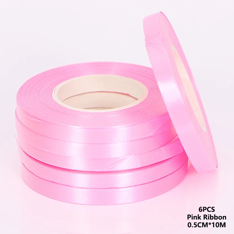 Атласные ленты из розового золота 6 шт. 5 х10 м | Дом и сад