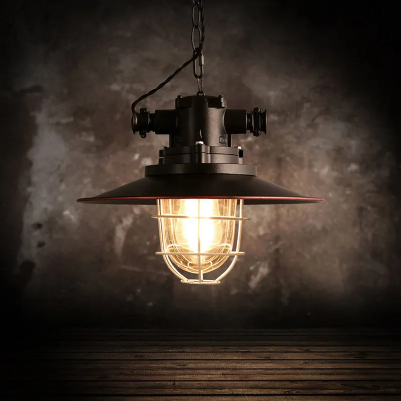 Подвесной светильник с одной головкой промышленный подвесной s винтажный