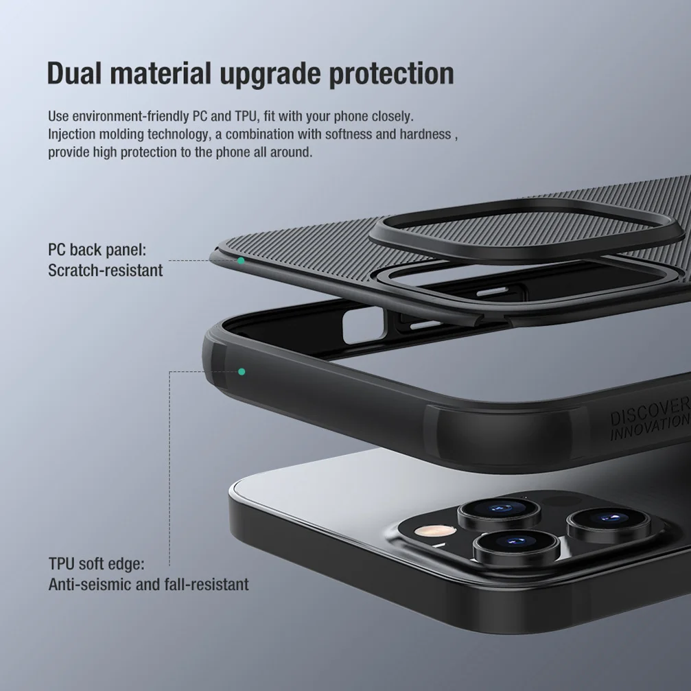 Чехол Nillkin для iiPhone 12 Pro /12 Max матовый защитный чехол с защитой от отпечатков