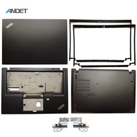 new original for lenovo thinkpad x390 x395 lcd rear lid top back coverupper case palmrest bottom lower base cover axis hinge