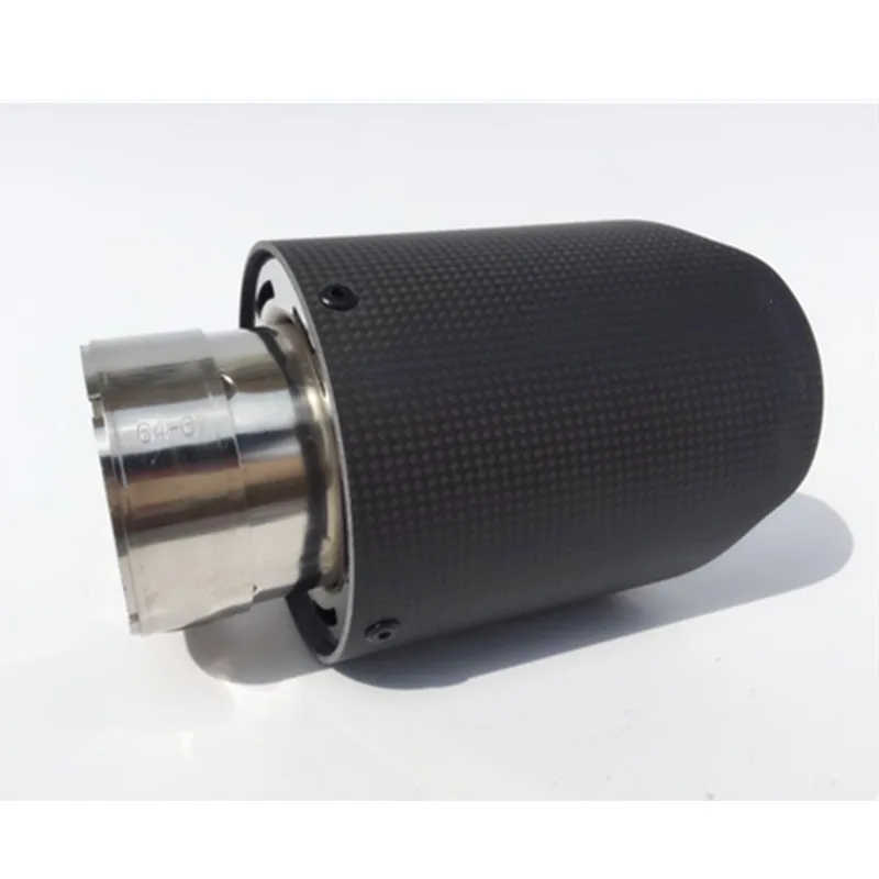 1 шт. Автомобильный Универсальный глянцевый выхлопной глушитель из углеродного