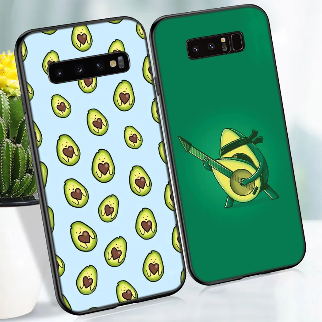 Y76 Мягкий силиконовый чехол с фруктами вишнями авокадо для Samsung Galaxy Note 8 9 S10 S9 S8 Plus