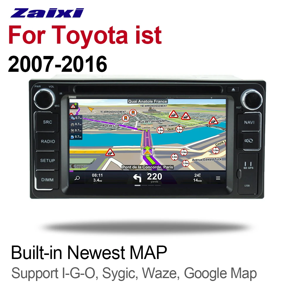 Автомобильный мультимедийный DVD-плеер GPS-навигация 2DIN Android сенсорный экран Bluetooth