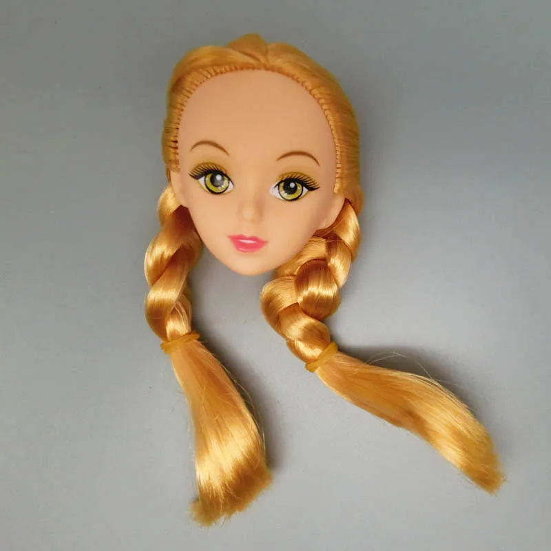 Аксессуары для куклы сделай сам золотые волосы 1/6 голова 3D настоящие головы 11 5