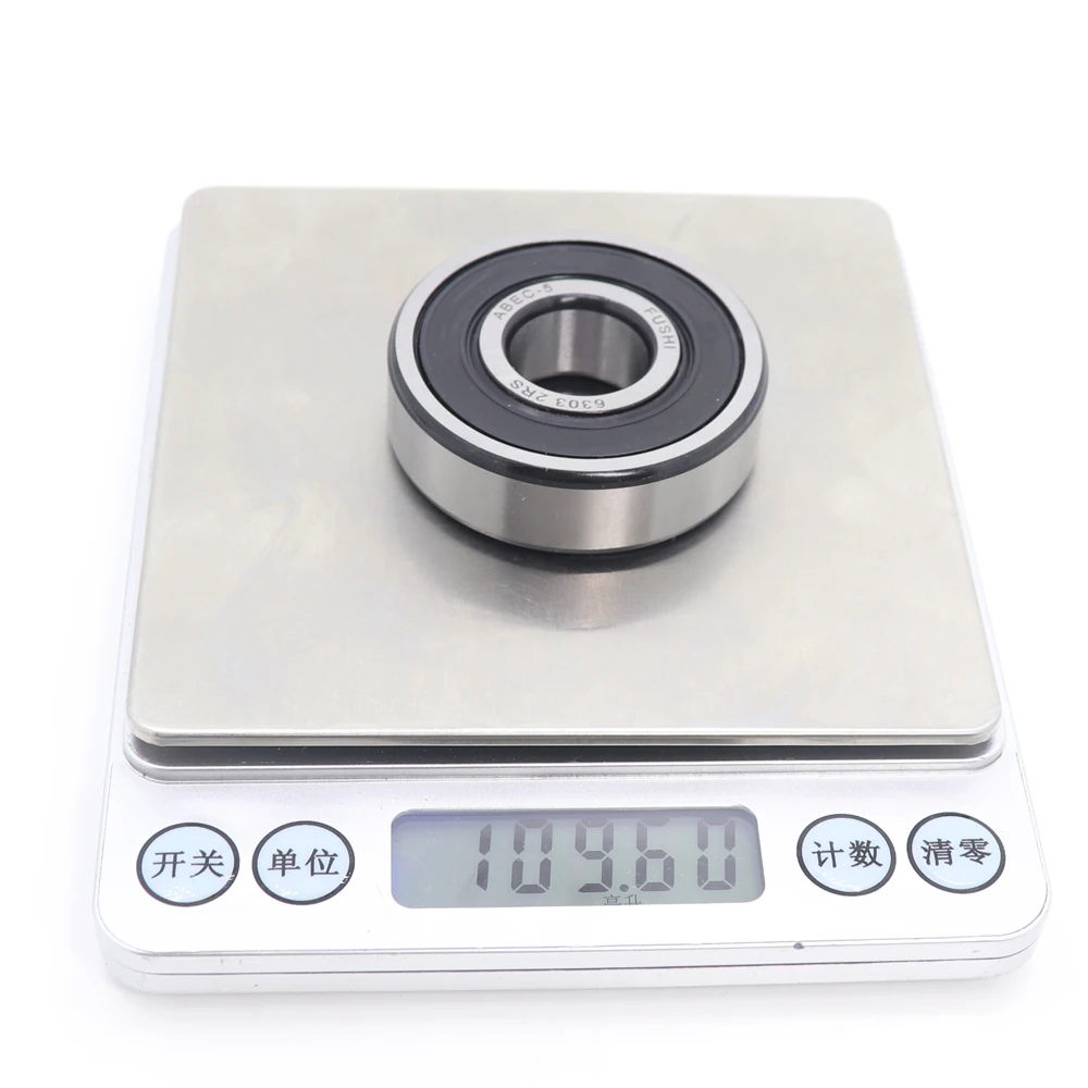 6303RS подшипник ABEC 5 (2 шт.) 17*47*14 мм Глубокий паз 6303 2RS шарикоподшипники 6303RZ 180303 RZ RS EMQ