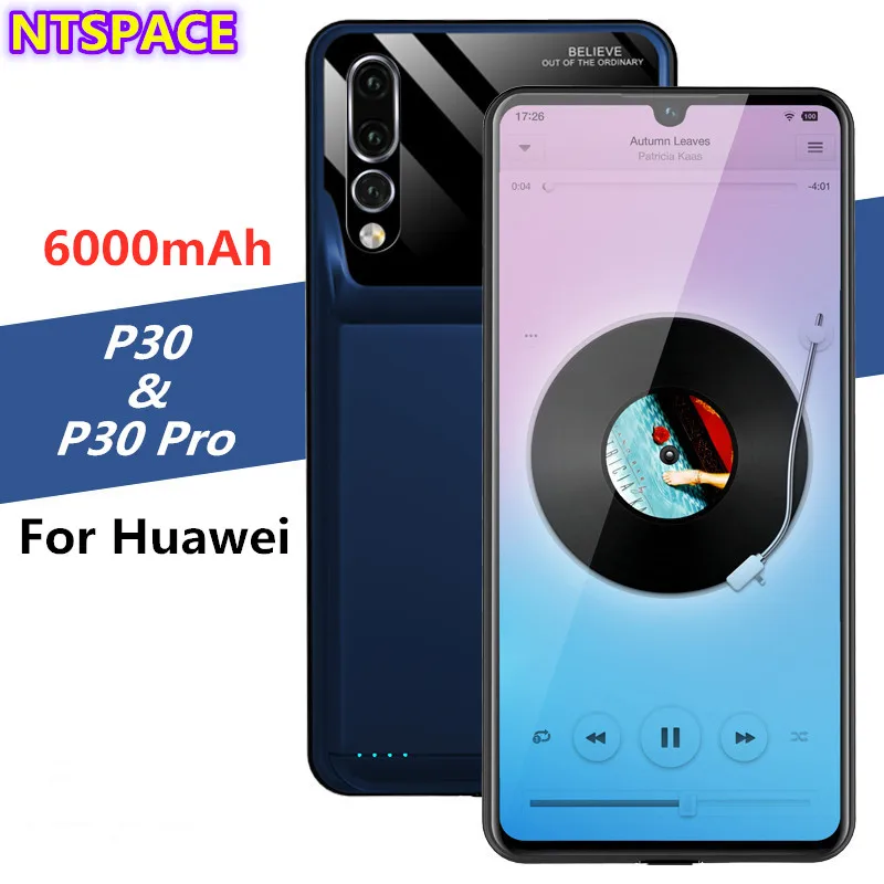 6000 мАч портативный Power Bank чехол для Huawei P30 Pro Внешняя батарея зарядное устройство