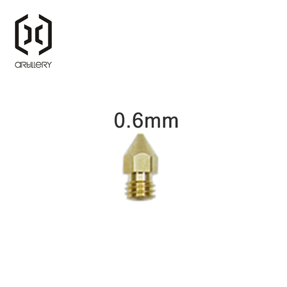 Сопло для 3D-принтера Artillery Hornet 10 шт./0 2/0 3/0 4/0 5/0 6 мм MK8 подходит наполнителя 1 75 -