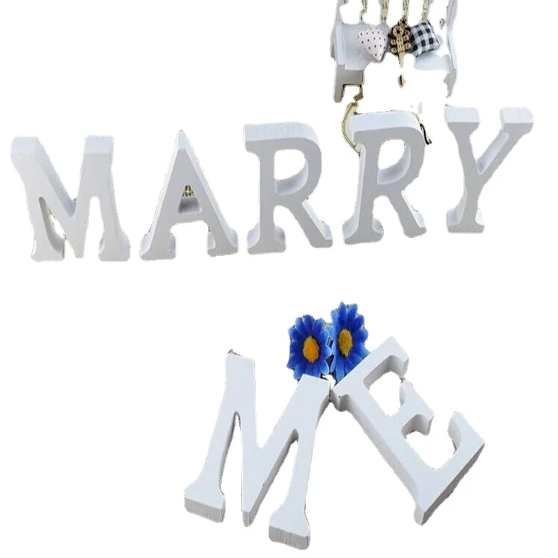 Деревянный алфавит сделай сам белые буквы украшение для дома на свадьбу день