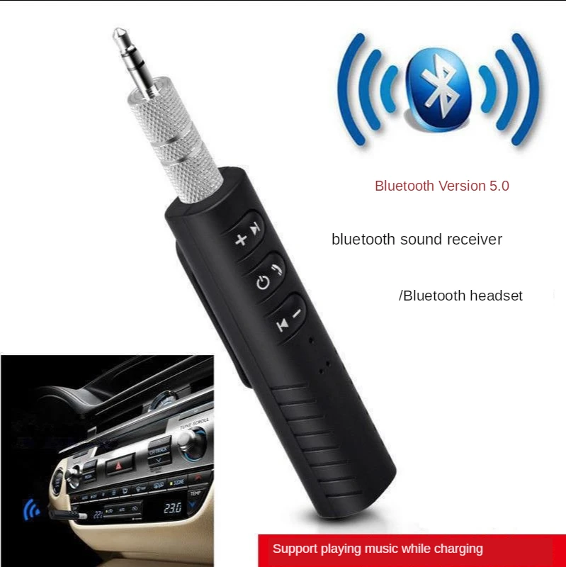 

Мини Bluetooth приемник автомобильный 3,5 AUX аудио Спортивные Беспроводные наушники автомобильный передатчик громкой связи Звонок музыка автомо...