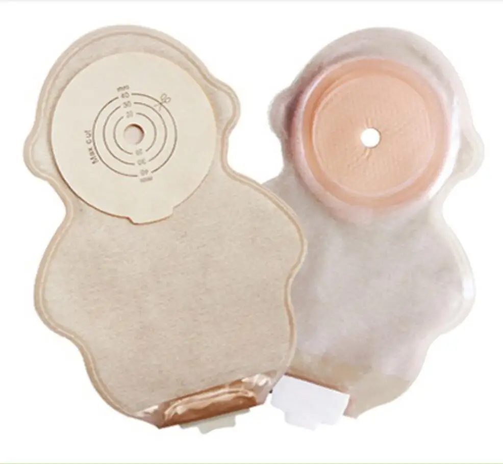 Педиатрический цельный сливной мешок для детей клейкая застежка картонный