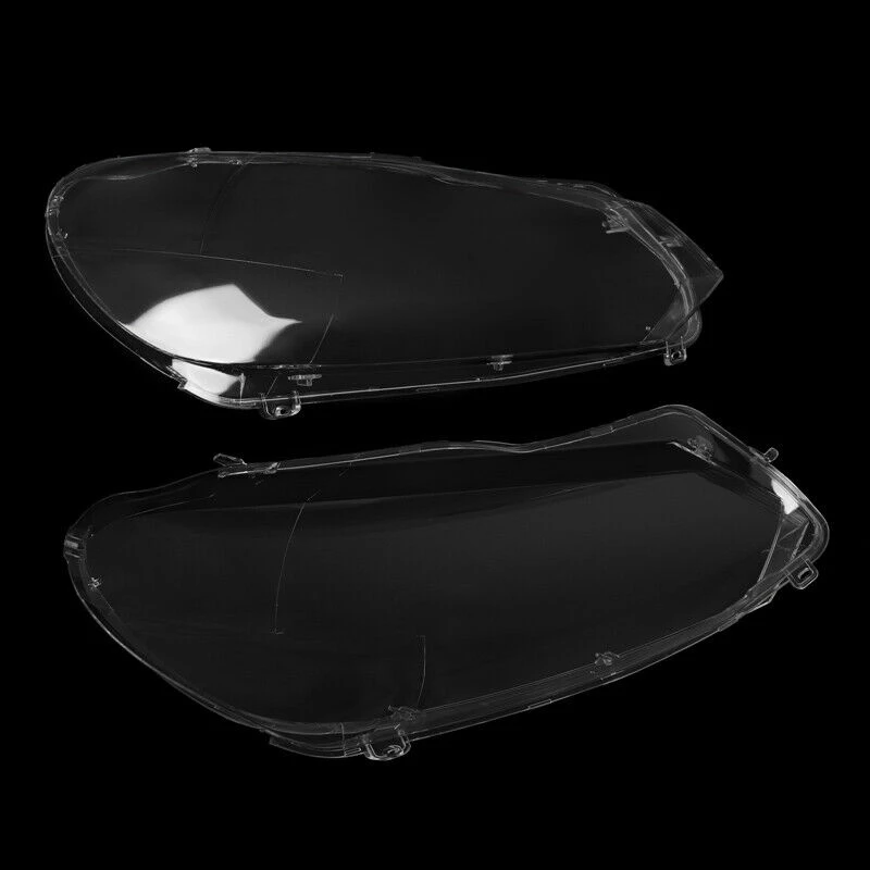 

2Pcs Car Clear Front Headlight head light lamp Lenses Cover Dust Shell for Golf 6 MK6 2010-2014