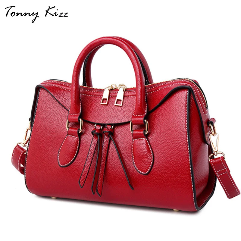 Сумка тоут Tonny Kizz Женская Роскошный дизайнерский саквояж на плечо кожаный
