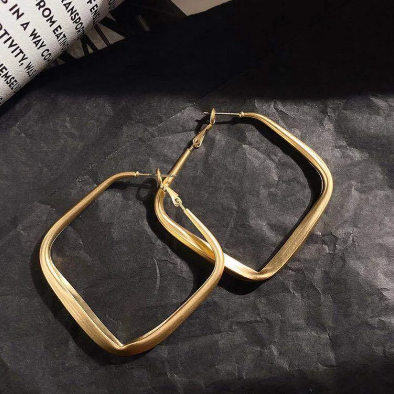 

Gold Geometric Drop Earrings for Women Girls Wedding Jewelry Gifts