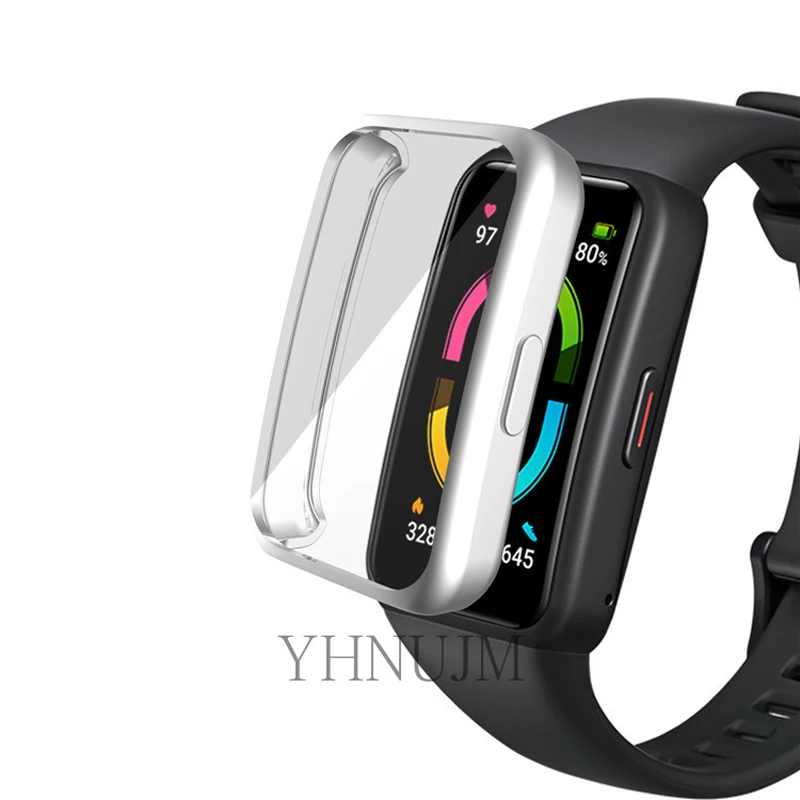 

Huawei Honor Band 6 Watch Case Full Cover Watch Fit Shockproof Case Honor Watch 6 Plating Shell Protection Frame Soft Tpu Adult
