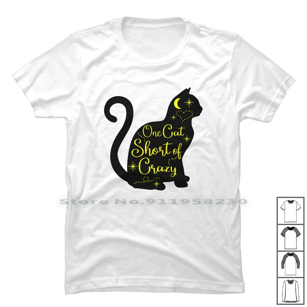 Один короткие носки с принтом в виде кошки сумасшедшие Футболка 100% ко дню