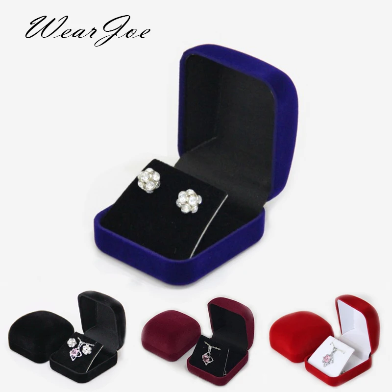 Drop Earrings Pendant Organizer Case Highly Velvet Small Necklace Jewelry Display Gift Packaging Boxes