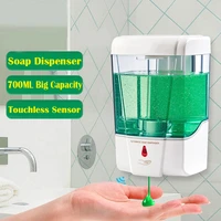 700ml soap dispenser automatic touchless sensor hand sanitizer detergent liquid soap dispenser wall mounted for bathroom kitchen