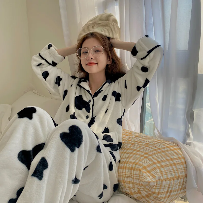 

Alien Kitty Chic Hot Women Animal Printed Nightwear Comfortable Stylish 2021 New Arrival Homewear Soft Girls Sweet Pajamas Sets