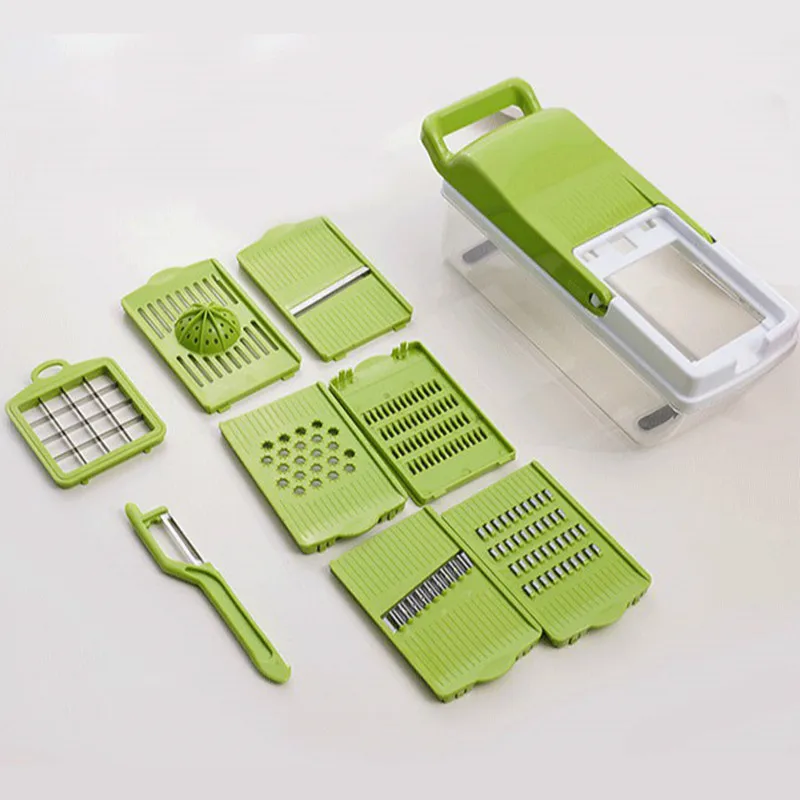 2 Kinds Optional Multi-functional Vegetable Slicer Set Diced Potato Fruit Tools Shred Cutter Grater Kitchen Gadgets | Дом и сад