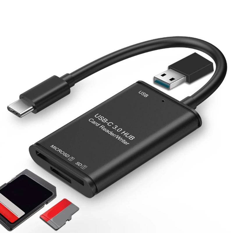 

USB 3.1 Type C Card Reader for SD, PC Smartphones with OTG Function N0PB