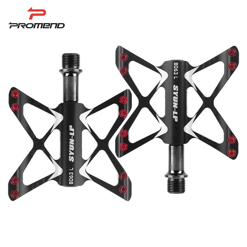 PROMEND Non-slip Mtb Pedals Bearing Mountain Bike Pedals for Bicycle Aluminum/Alloy Ultralight Road Cycling Pedals