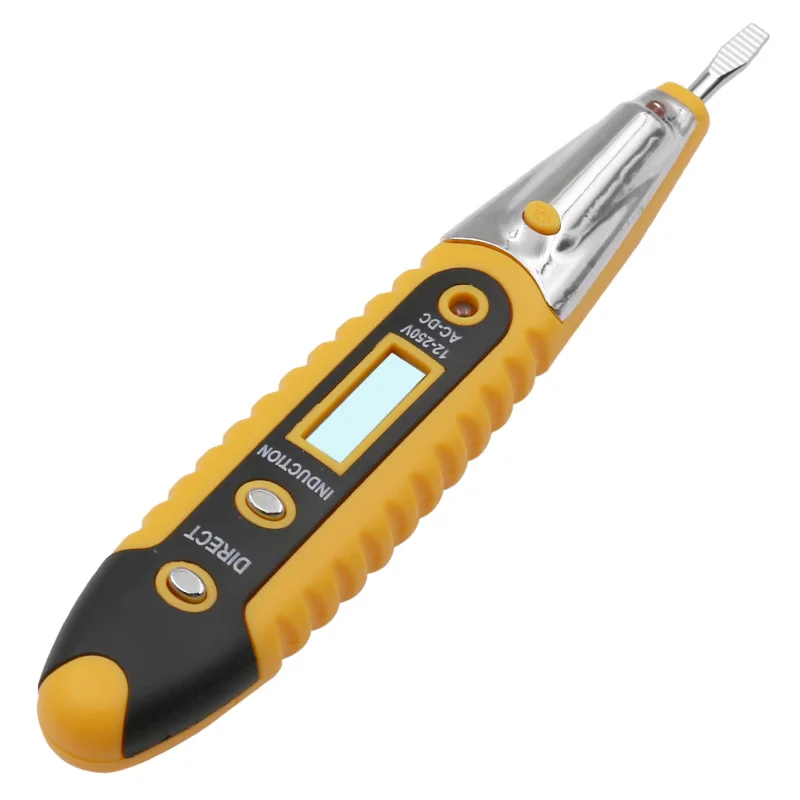 Цифровой тестовый карандаш многофункциональный AC DC 12-250V тестовый er электрическая ручка для проверок детектор напряжения тестовая ручка