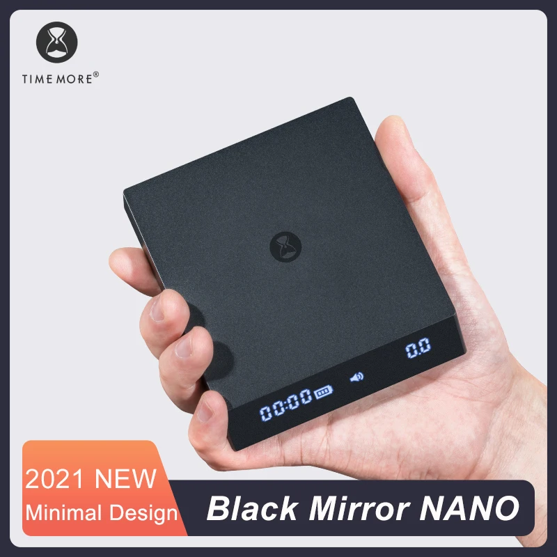 Timemore мини черное зеркало нано эспрессо весы электронный светодиодный дисплей
