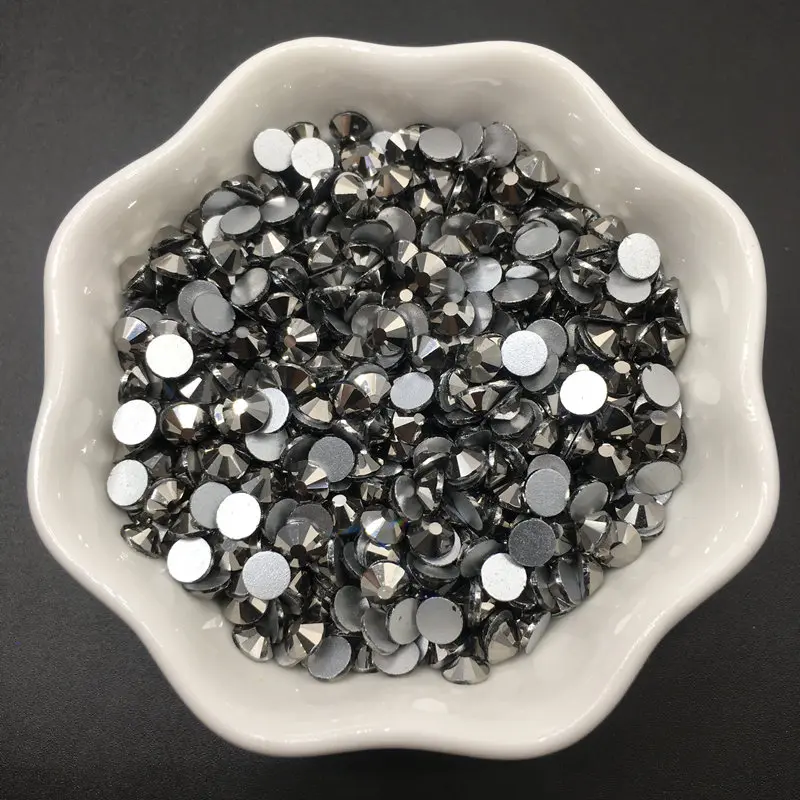 Хорошее качество гематит сделай сам страз кристалл ss3-ss34 без горячей фиксации для