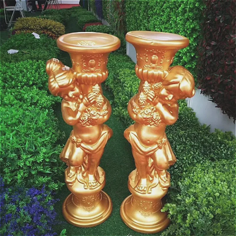 2 шт./лот свадебная белая римская колонна пластиковый цветочный горшок дорожный