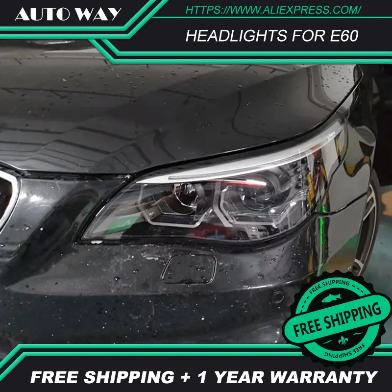 Чехол для стайлинга автомобиля BMW E60 основной светильник s 2003-2010 523i 530i головной