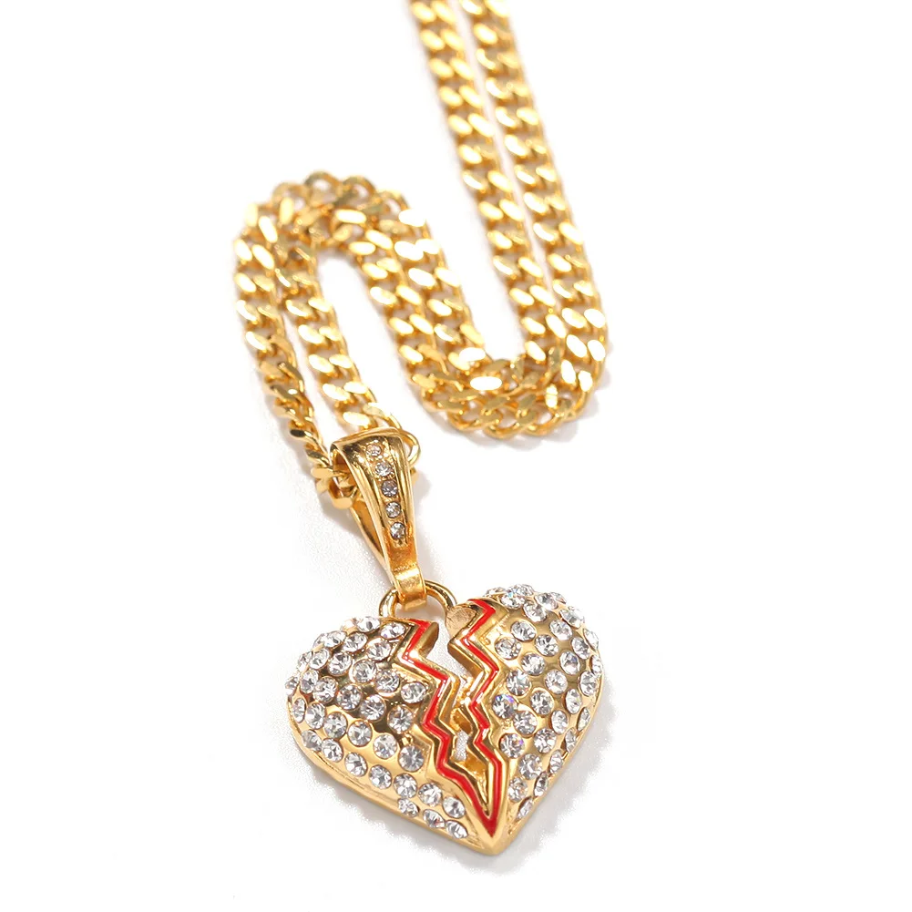 

Мужское колье в стиле хип-хоп из нержавеющей стали