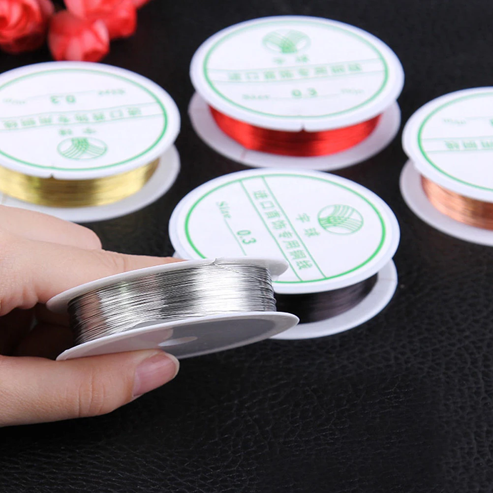 Металлическая нить 0 3 8 мм веревочка для бисероплетения проволока рукоделия