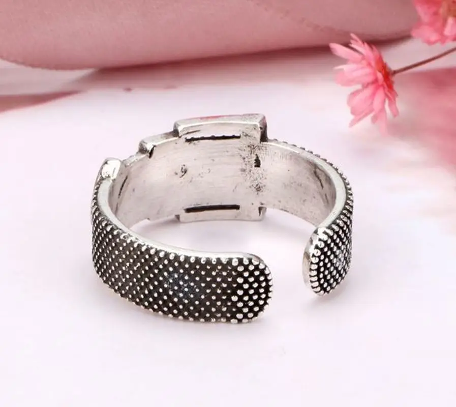 Новое Женское Ретро тайское серебрянное кольцо ретро тканые женские модели