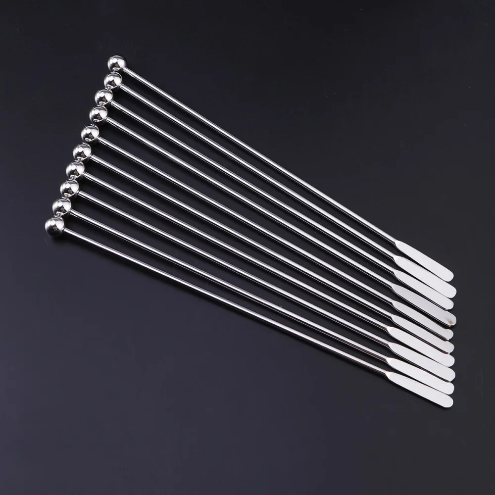 

10 Pcs 19cm Creative Stainless Steel Mixing Cocktail Coffee Stirrers for
