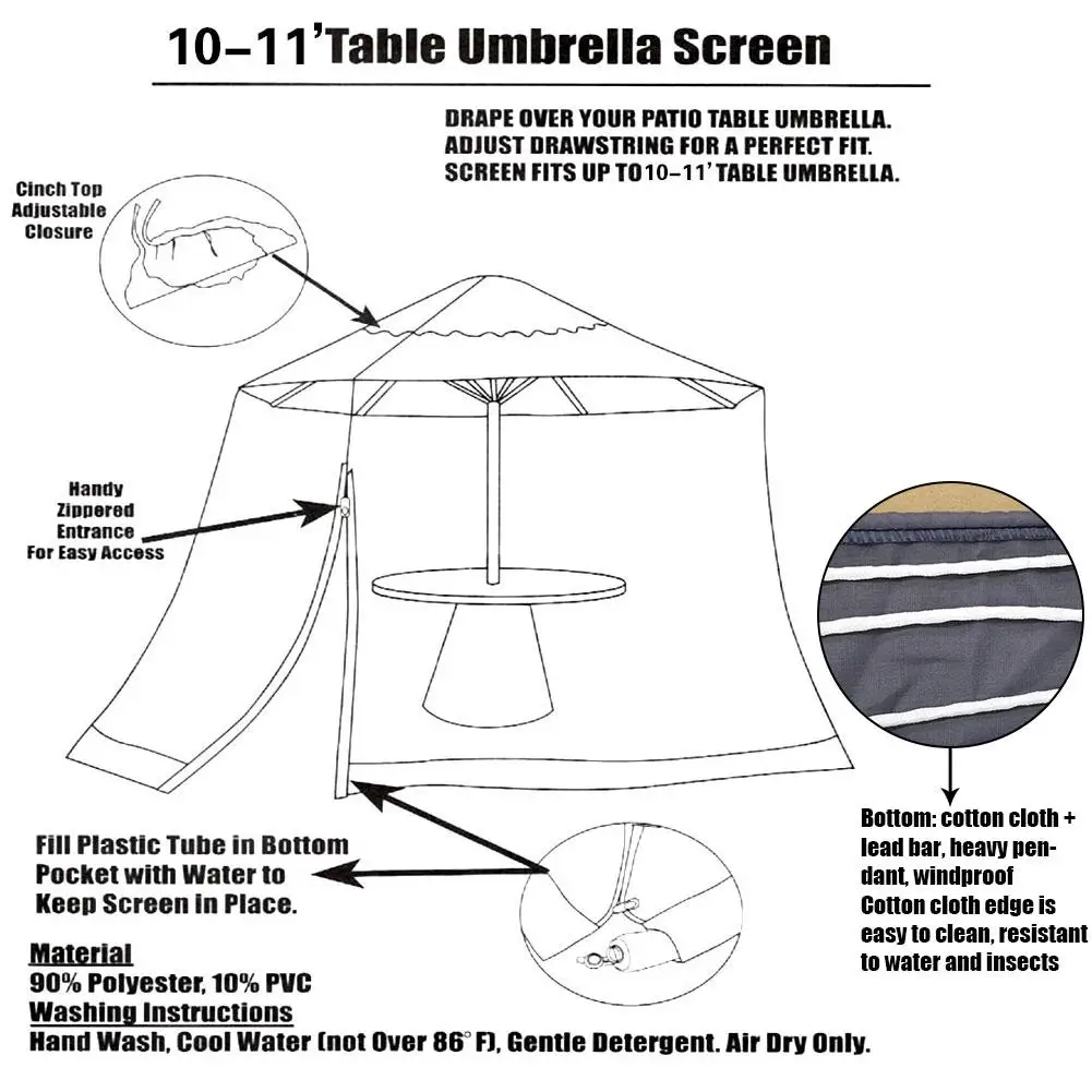 

Camping Mosquito Net Insect Tent Mosquito Net Indoor Outdoor Insect Tents Nets Accessories ( Without Tent Top )