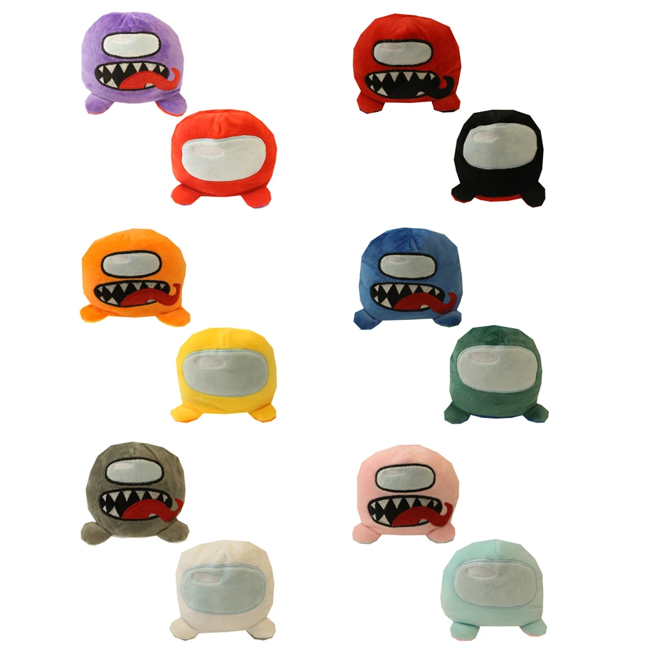 

Among Us Plush Toys Flip two-sided Plush Stuffed Doll Toy Different Sides To Show Different Moods Soft Simulation Plush Toys