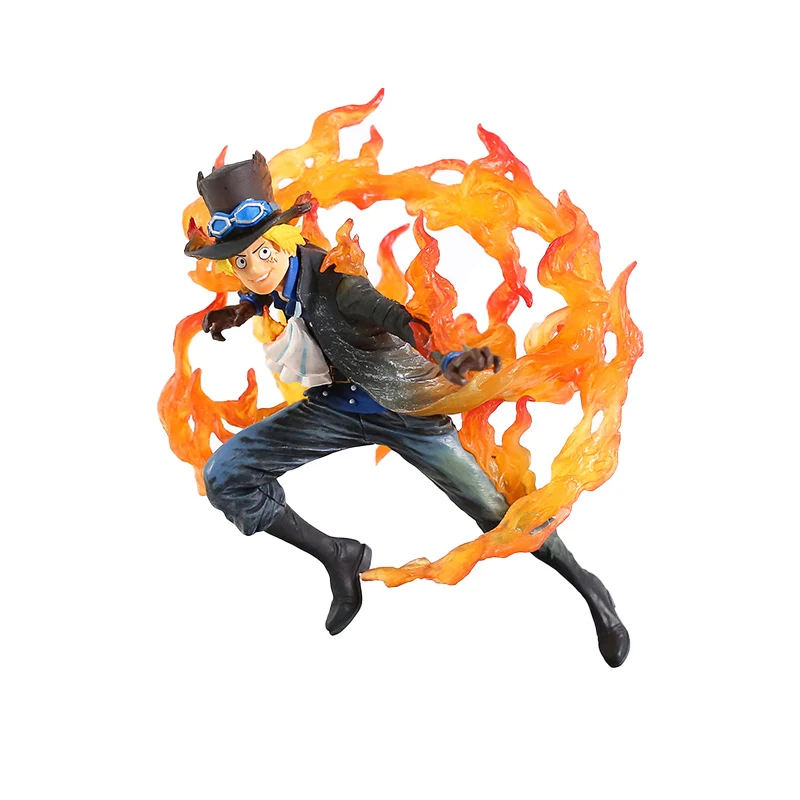 

Bandai One Piece Anime 17Cm Fire Punch Sabo 62094 Revolutionary Army Figure Doll Kids Toys One Piece Model Toy