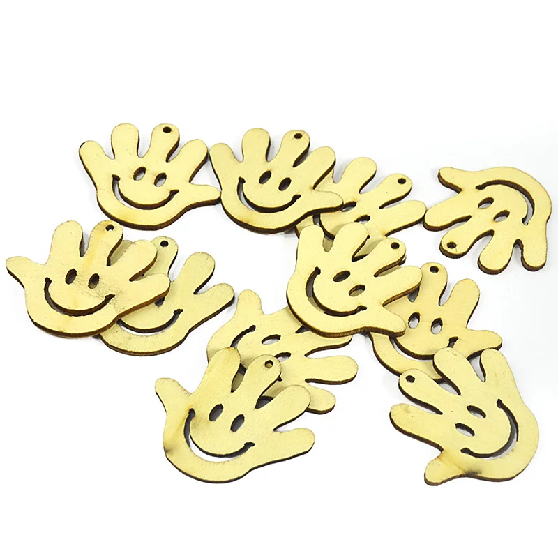 20 шт DIY Рождество счастливое лицо Рождественский северный олень Дерево Висячие