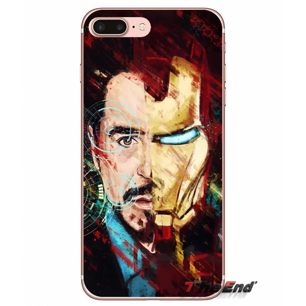 Super hero Железный человек мягкий силиконовый из ТПУ чехол для samsung Galaxy S9 Plus Note 8 One