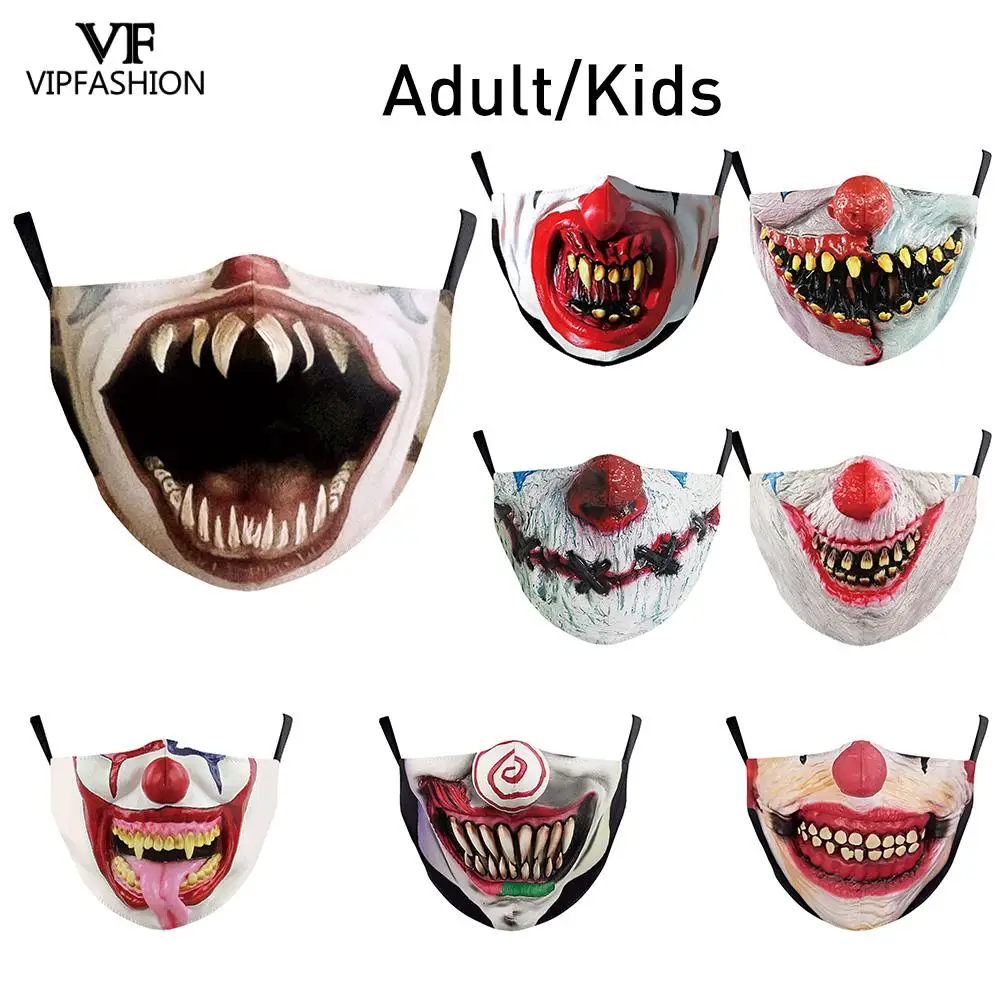 VIP модные смешные для взрослых и детей гримаса клоун уход за кожей лица 3d печати