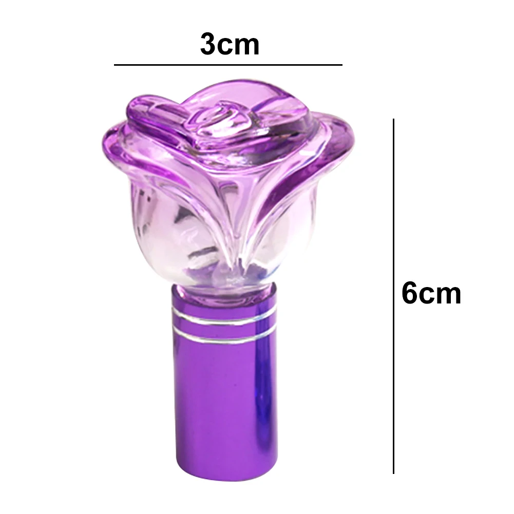 1 шт 6 мл Красочные розы в форме пустой Стекло флакон духов небольшой образец